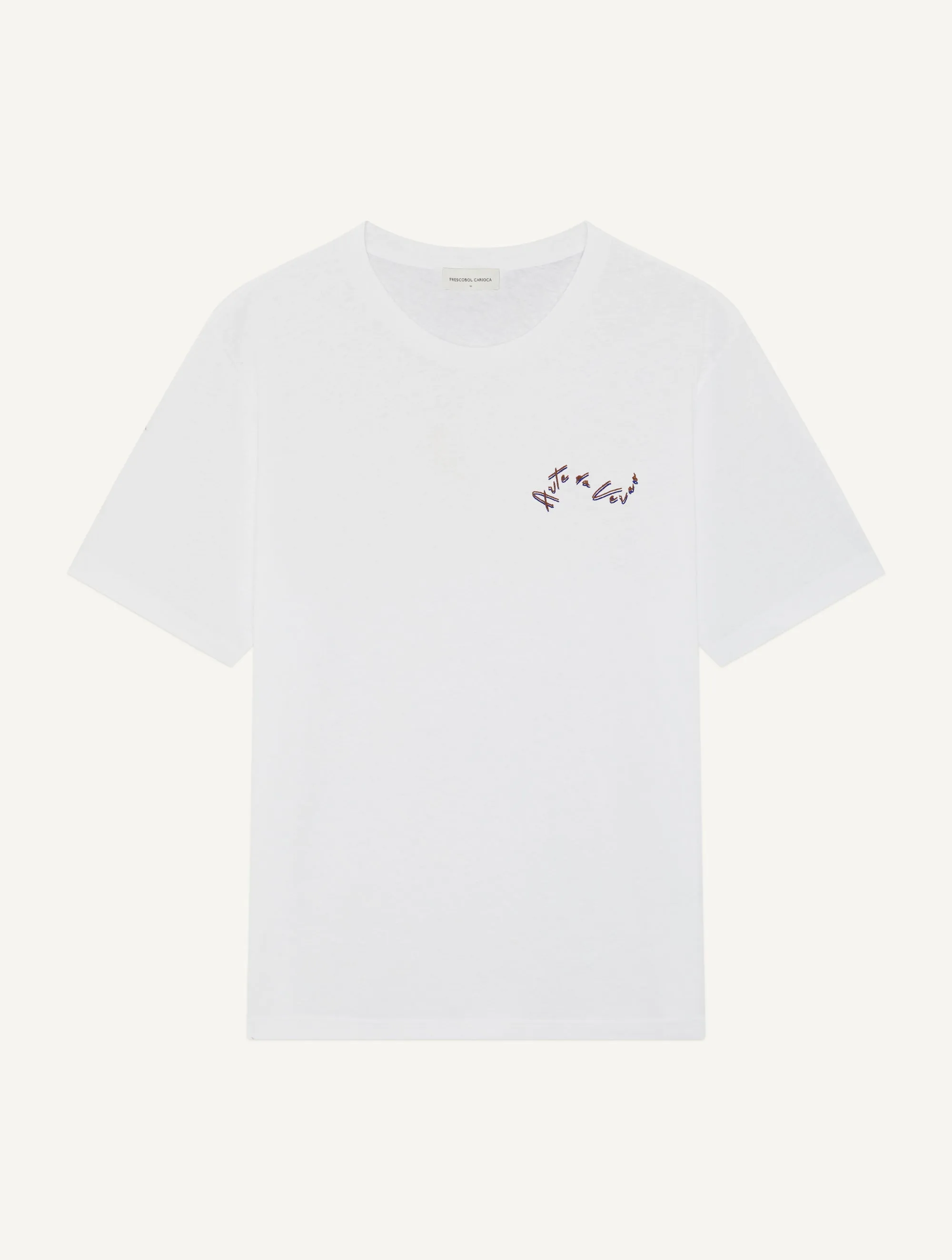 DINIS EMBROIDERED COTTON T-SHIRT sold by Fescobol Carioca product image thumbnail 2