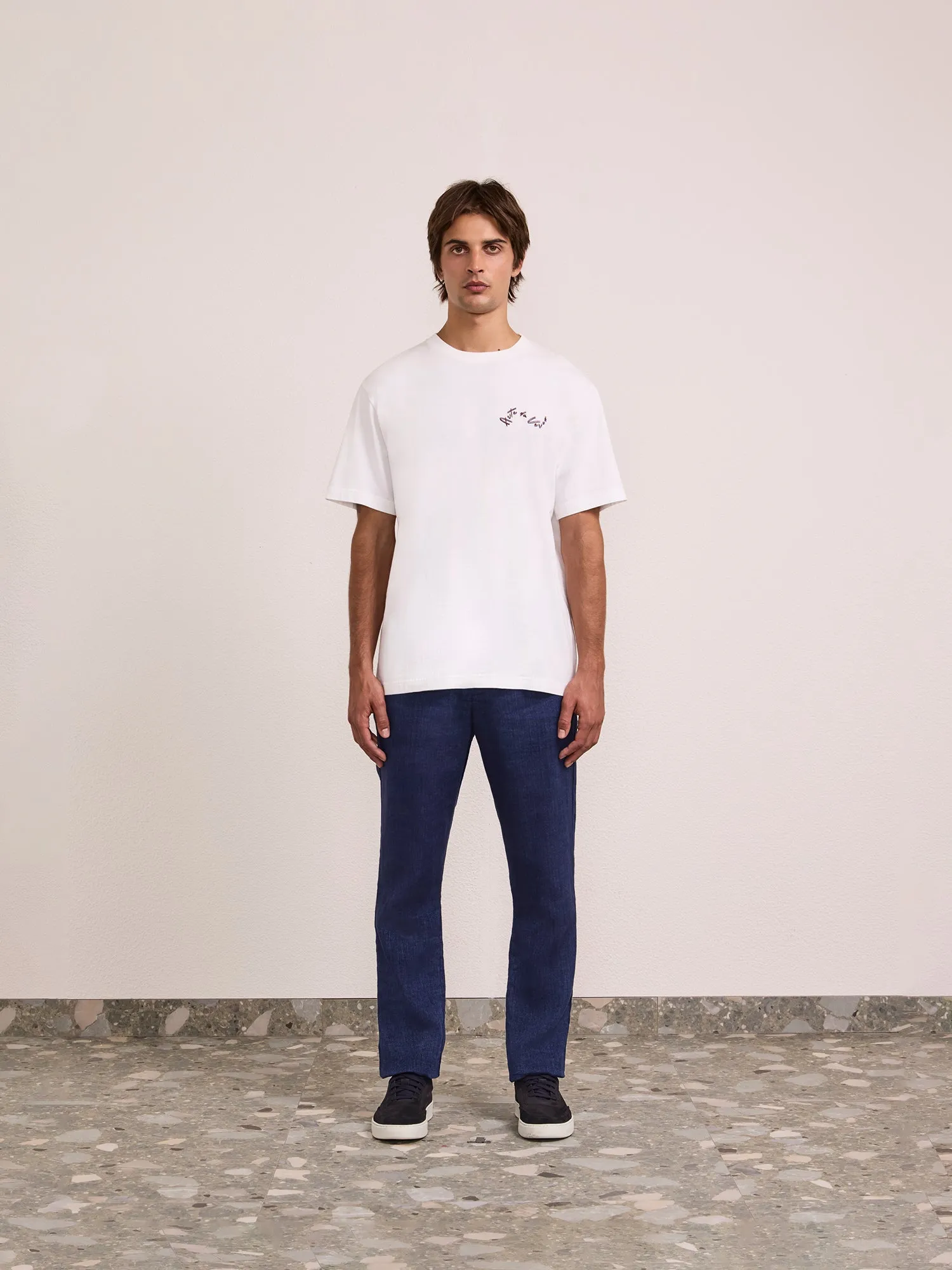 DINIS EMBROIDERED COTTON T-SHIRT sold by Fescobol Carioca product image thumbnail 4