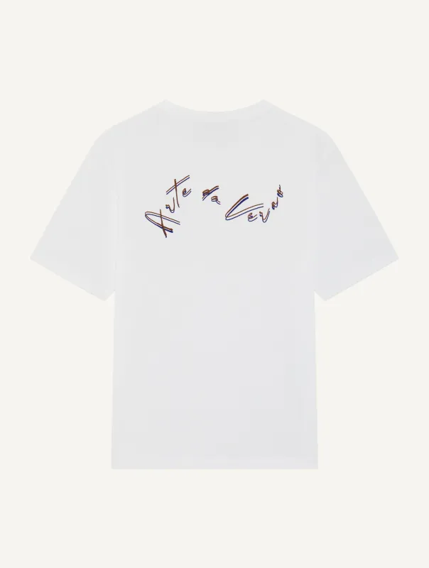 DINIS EMBROIDERED COTTON T-SHIRT made by Fescobol Carioca
