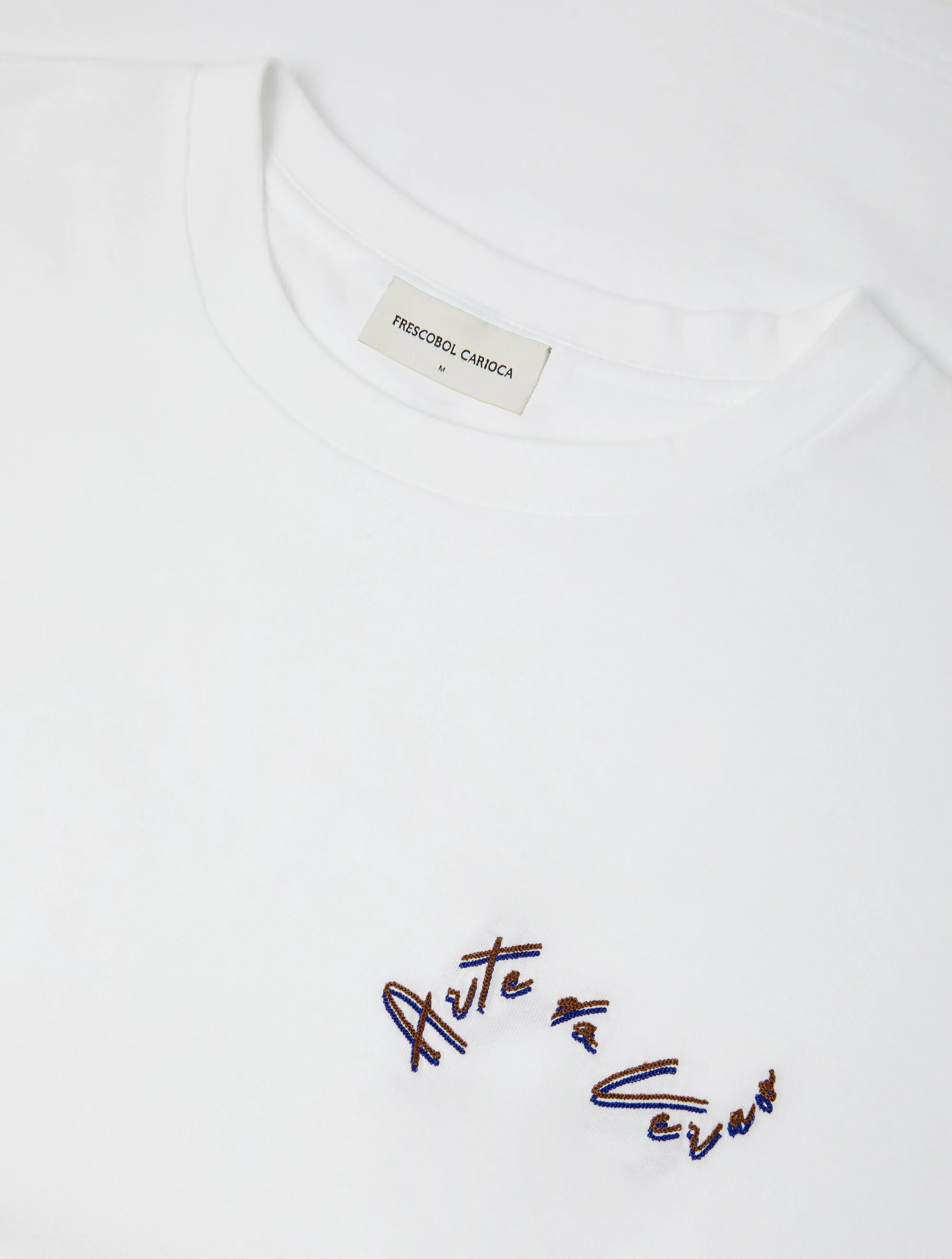 DINIS EMBROIDERED COTTON T-SHIRT sold by Fescobol Carioca product image thumbnail 3