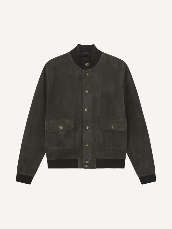 VINCENTE SUEDE BOMBER JACKET made by Fescobol Carioca