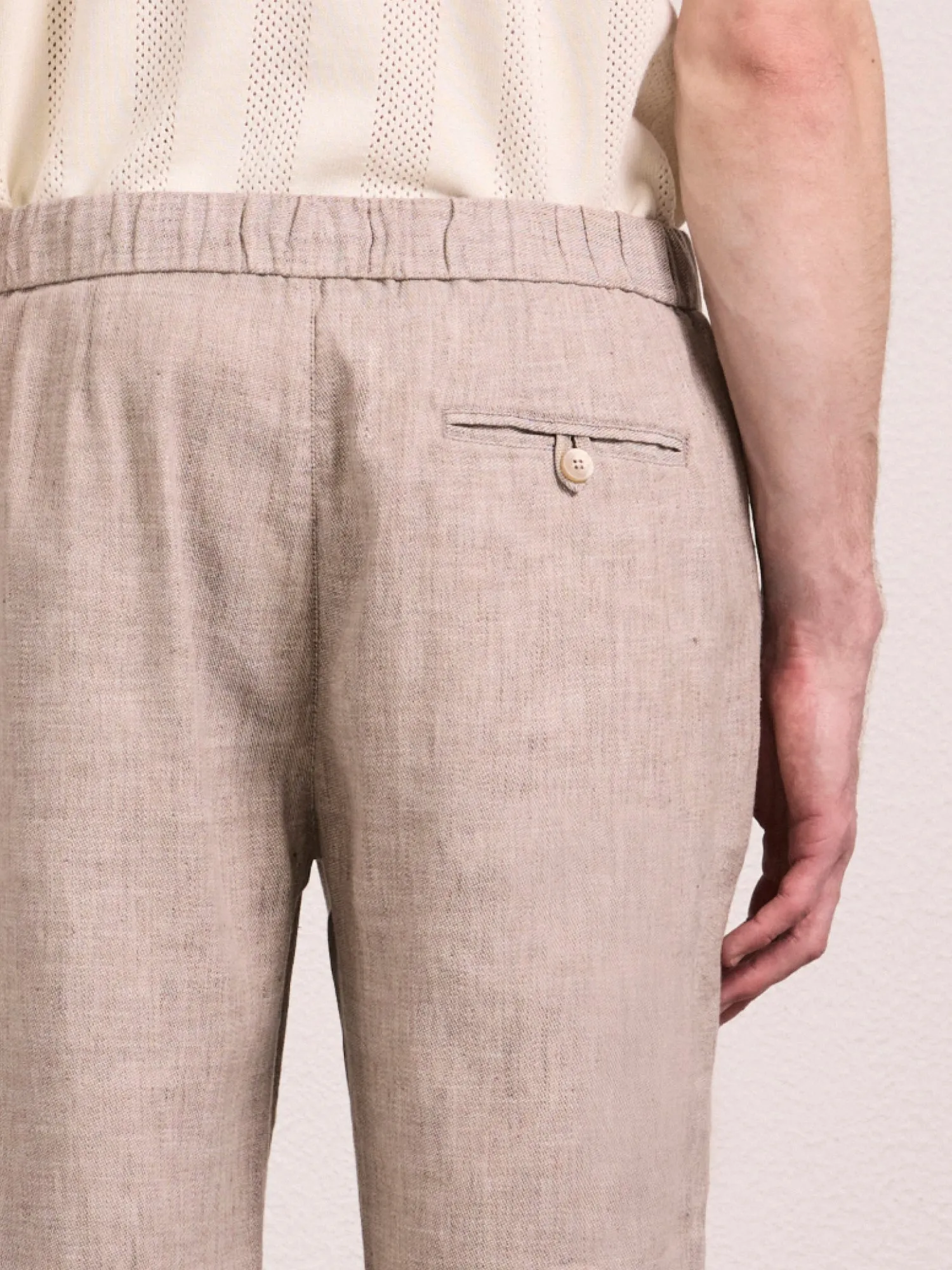 OSCAR LINEN TROUSERS sold by Fescobol Carioca product image thumbnail 4