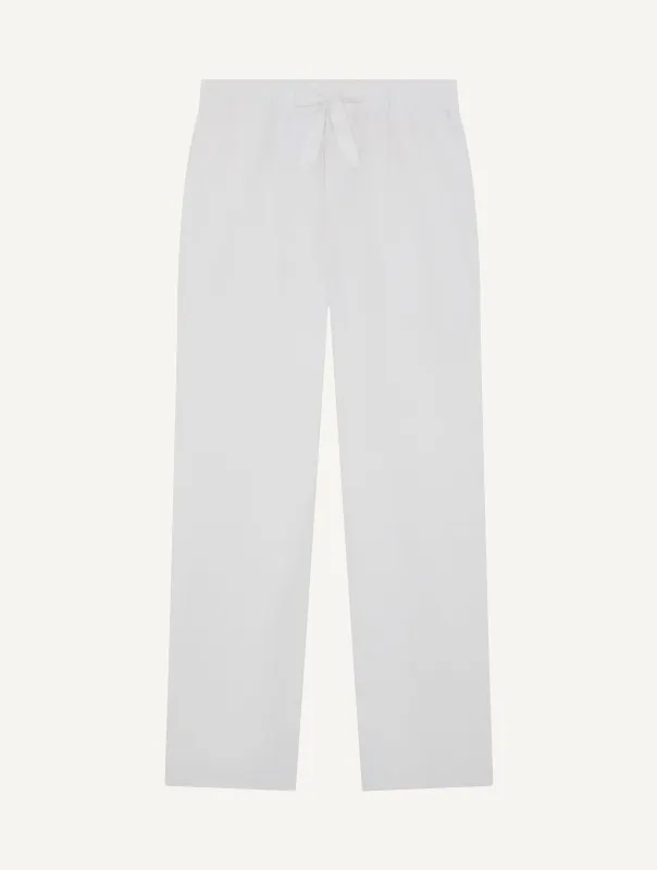 LUAN COTTON-LINEN TROUSERS made by Fescobol Carioca
