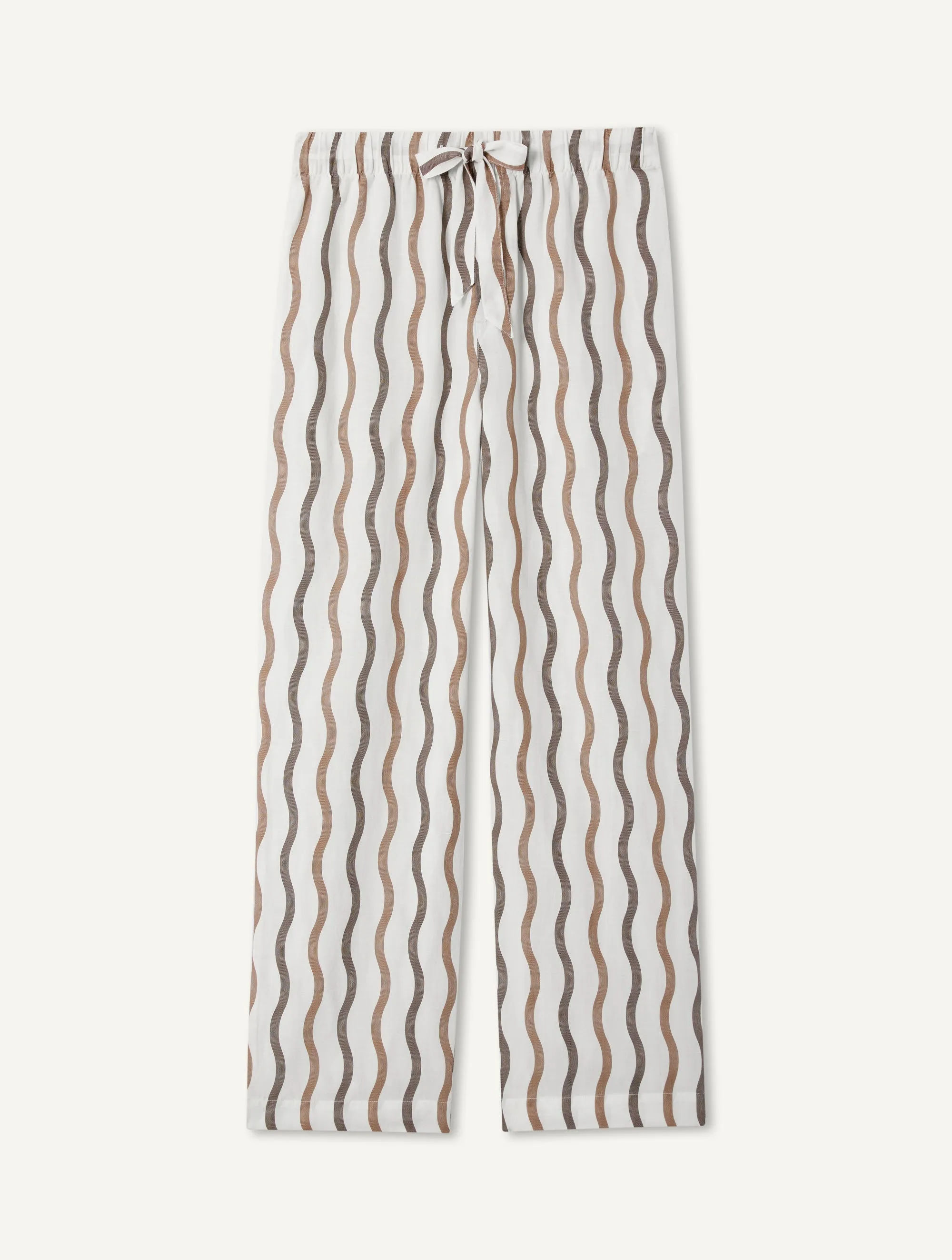 LA MARZOCCO DELFINO LINEN-BLEND PYJAMA TROUSERS sold by Fescobol Carioca