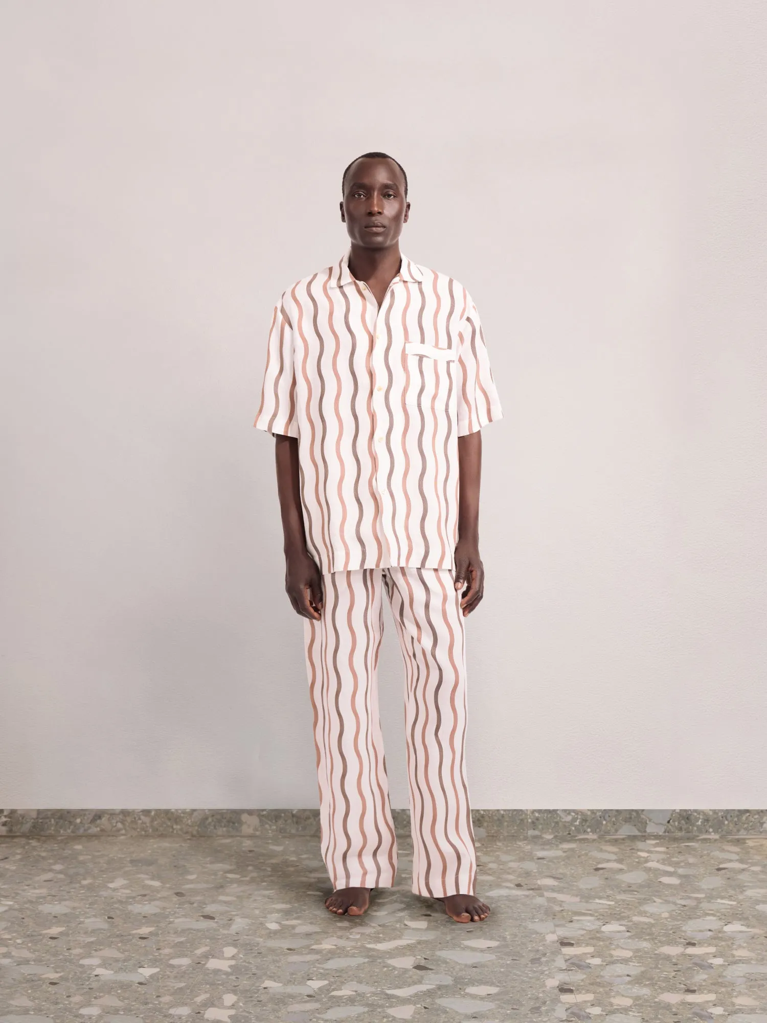 LA MARZOCCO DELFINO LINEN-BLEND PYJAMA TROUSERS sold by Fescobol Carioca product image thumbnail 3
