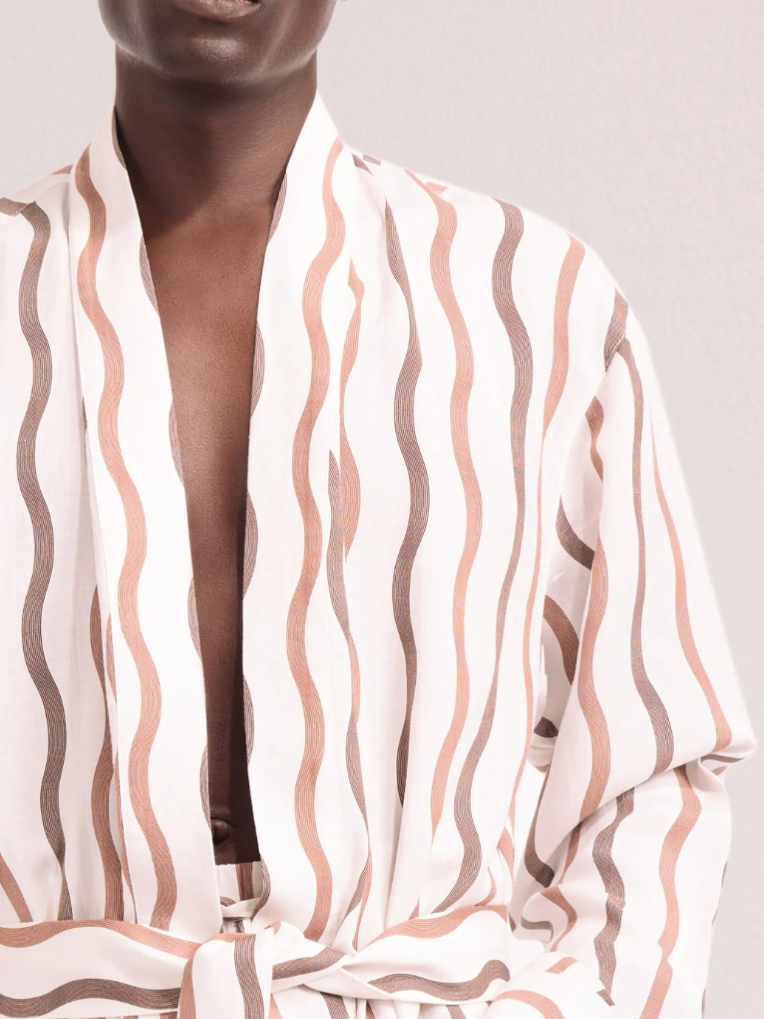 LA MARZOCCO TEFE LINEN-BLEND ROBE sold by Fescobol Carioca product image thumbnail 5
