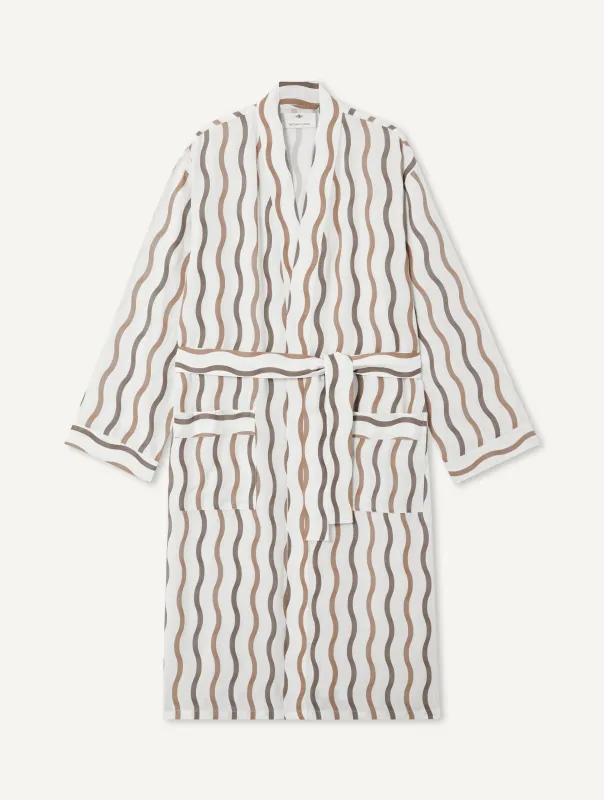 LA MARZOCCO TEFE LINEN-BLEND ROBE made by Fescobol Carioca