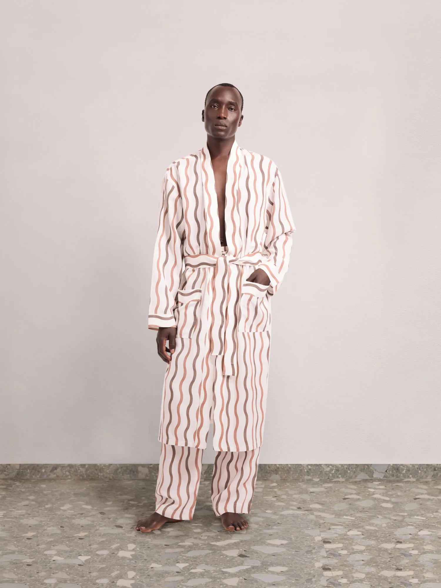 LA MARZOCCO TEFE LINEN-BLEND ROBE sold by Fescobol Carioca product image thumbnail 4