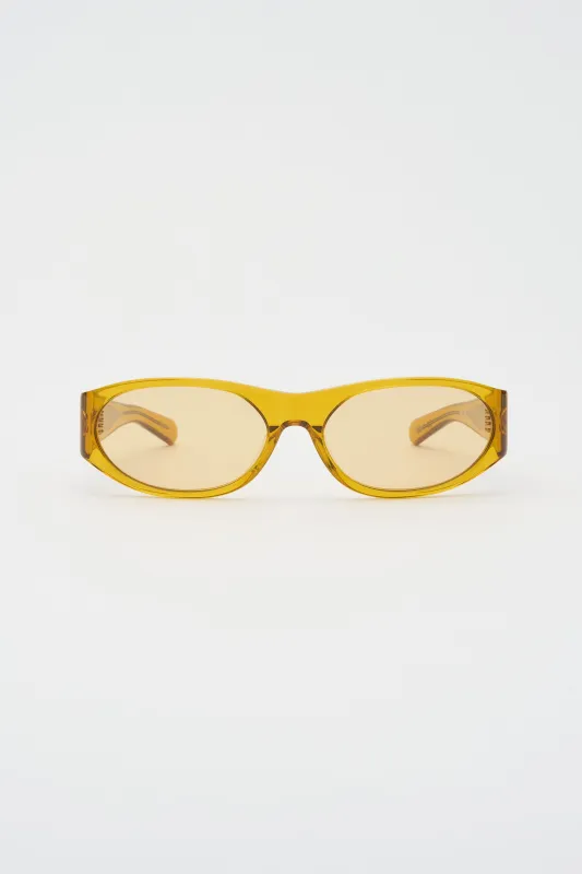 EDDIE KYU Crystal Yellow / Yellow Lens made by FLATLIST EYEWEAR