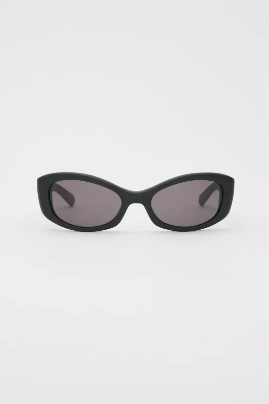 DEMI Solid Matte Black / Solid Black Lens made by FLATLIST EYEWEAR