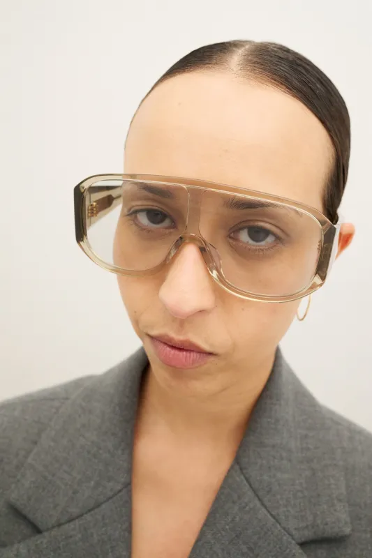 JOHN JOVINO Clear Grey / Transparent Grey Lens made by FLATLIST EYEWEAR