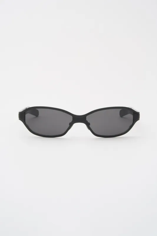 RYN Black Gunmetal / Solid Black Lens made by FLATLIST EYEWEAR