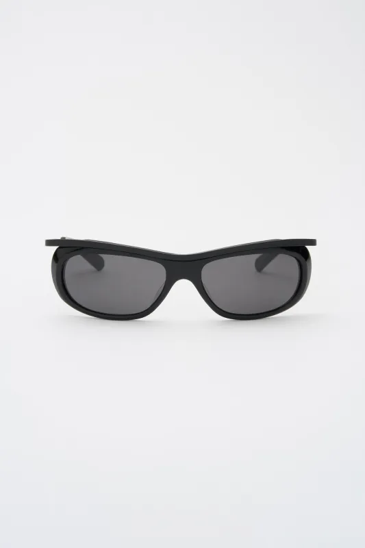 PRINCE Matte Black / Solid Black Lens made by FLATLIST EYEWEAR