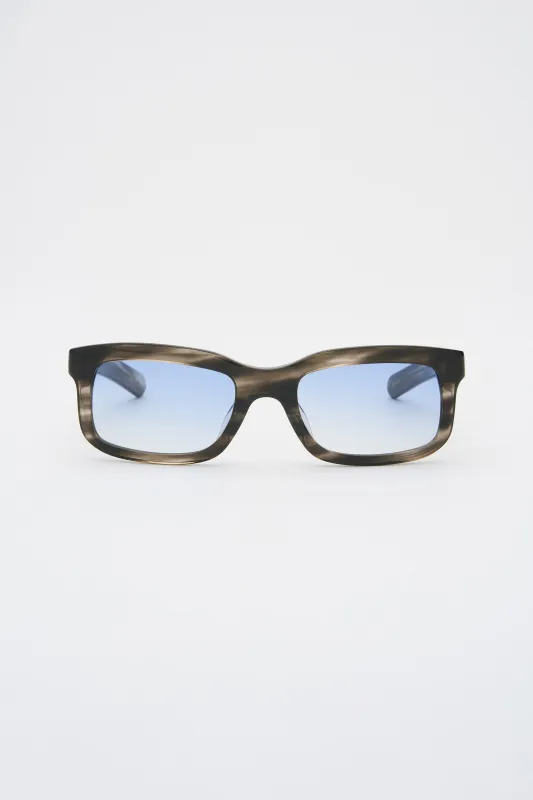 PALMER Grey Havana / Blue Gradient Lens made by FLATLIST EYEWEAR