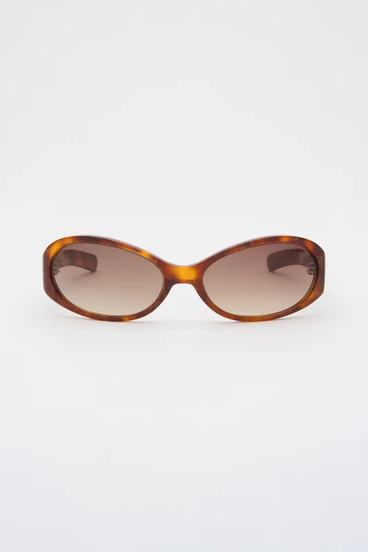 OPEL Shimmery Horn / Brown Gradient Lens made by FLATLIST EYEWEAR