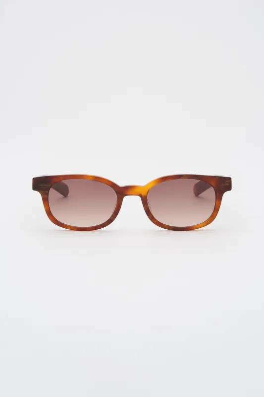 LE BUCHERON Shimmery Horn / Brown Gradient Lens made by FLATLIST EYEWEAR