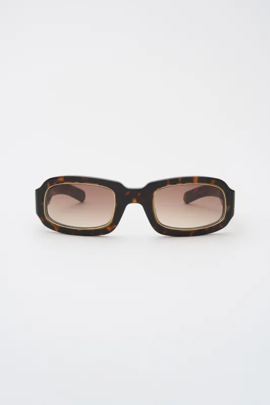 FRAME Dark Tortoise / Brown Gradient Lens made by FLATLIST EYEWEAR