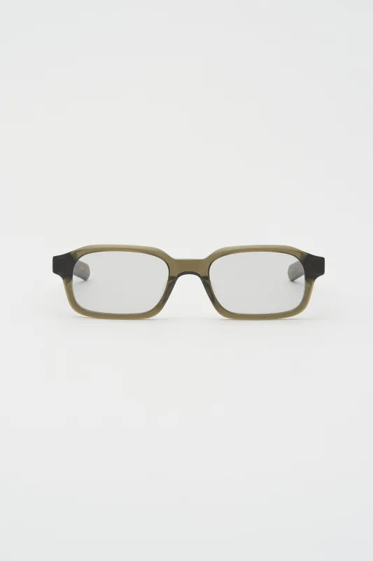 HANKY Crystal Olive / Light Grey Lens made by FLATLIST EYEWEAR