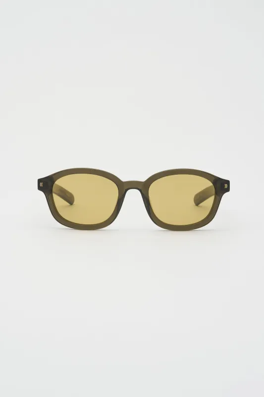 THEO Crystal Olive / Smoked Olive Lens made by FLATLIST EYEWEAR
