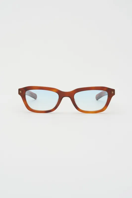 CLINT Classic Havana / Light blue gradient lens made by FLATLIST EYEWEAR