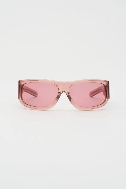 KX-02 Crystal Pink /  Dust Pink Lens made by FLATLIST EYEWEAR