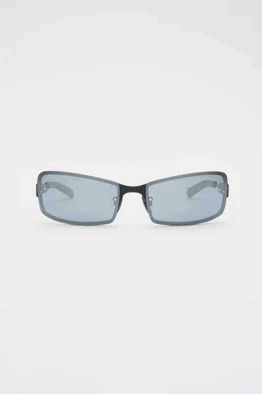 AXL Matte Black Solid Black / Silver Reflective Lens made by FLATLIST EYEWEAR