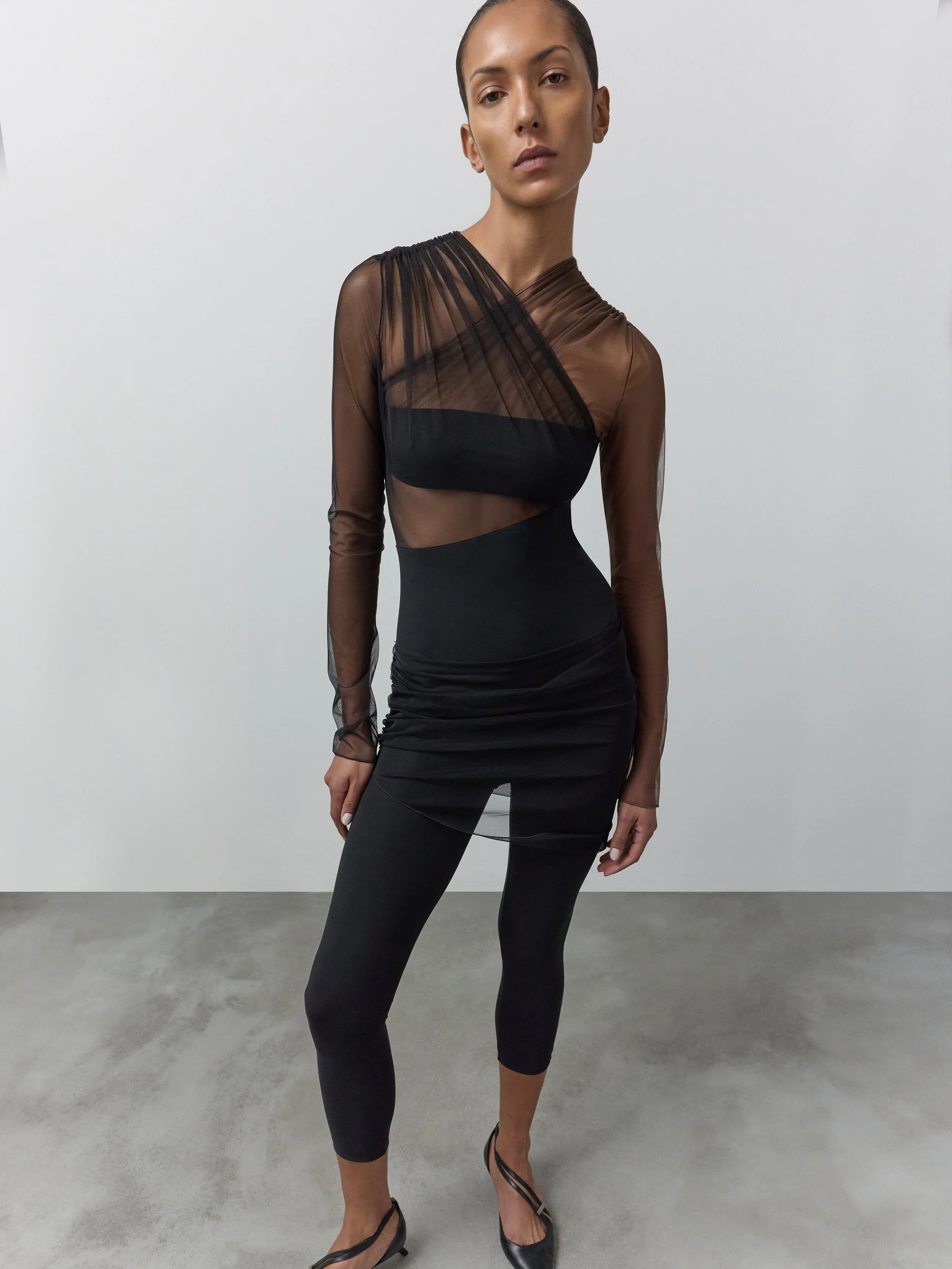 Kayla Long Sleeve Ruched Top With Cutout sold by Nensi Dojaka product image thumbnail 2