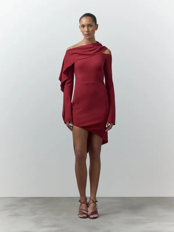 Lilia Asymmetric Mini Dress made by Nensi Dojaka
