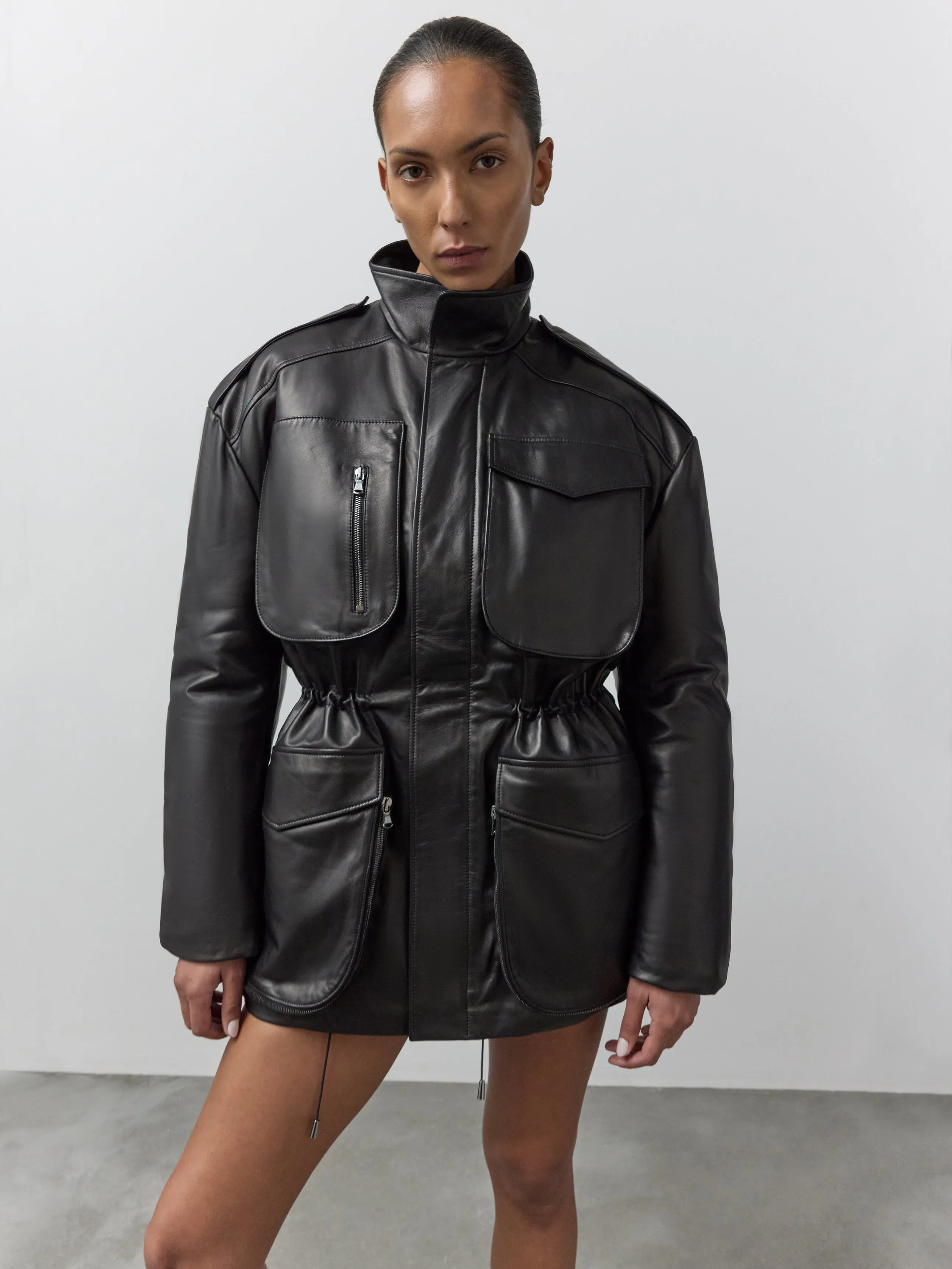 LEATHER PUFFER sold by Nensi Dojaka product image thumbnail 2