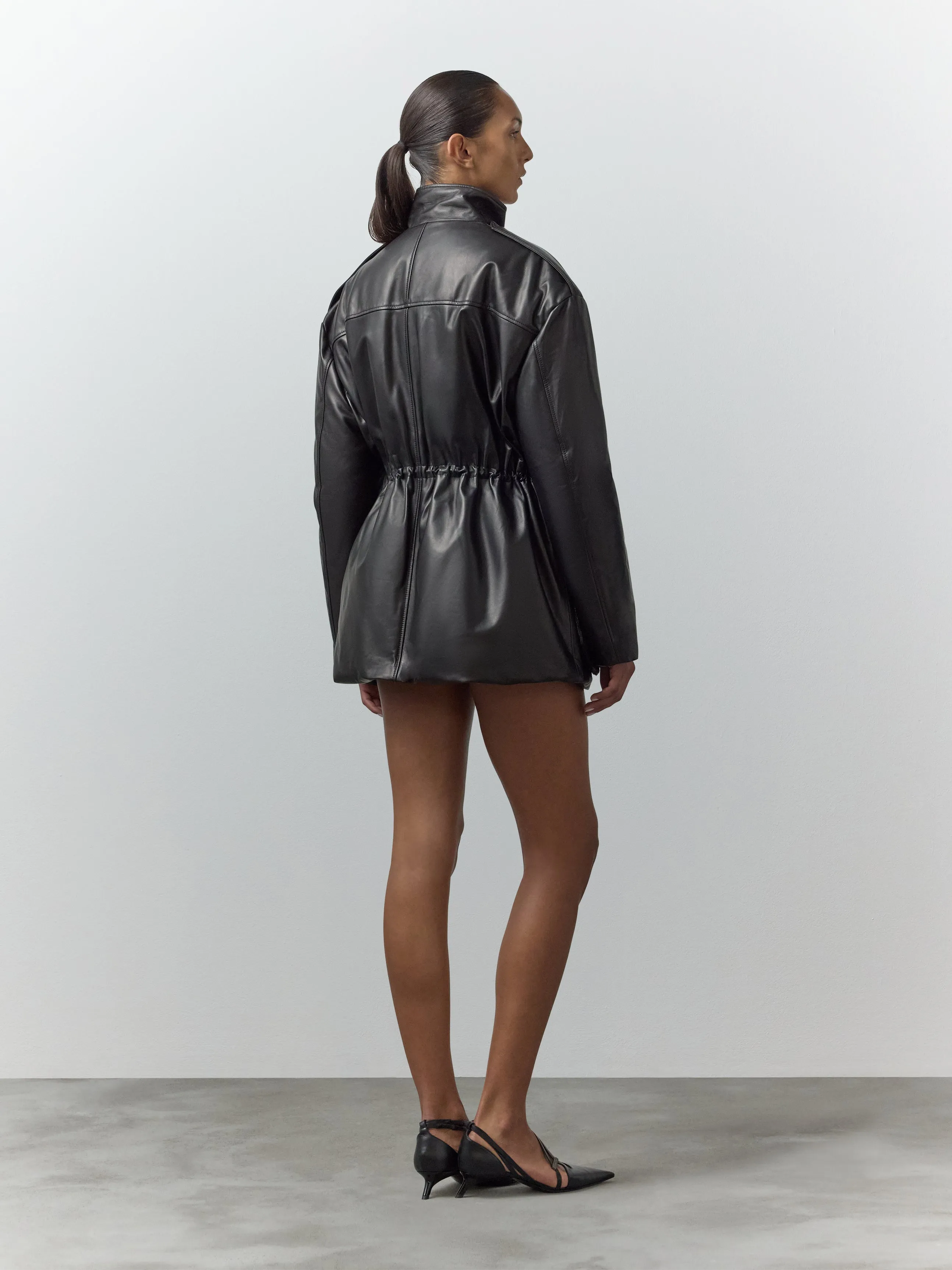 LEATHER PUFFER sold by Nensi Dojaka product image thumbnail 3