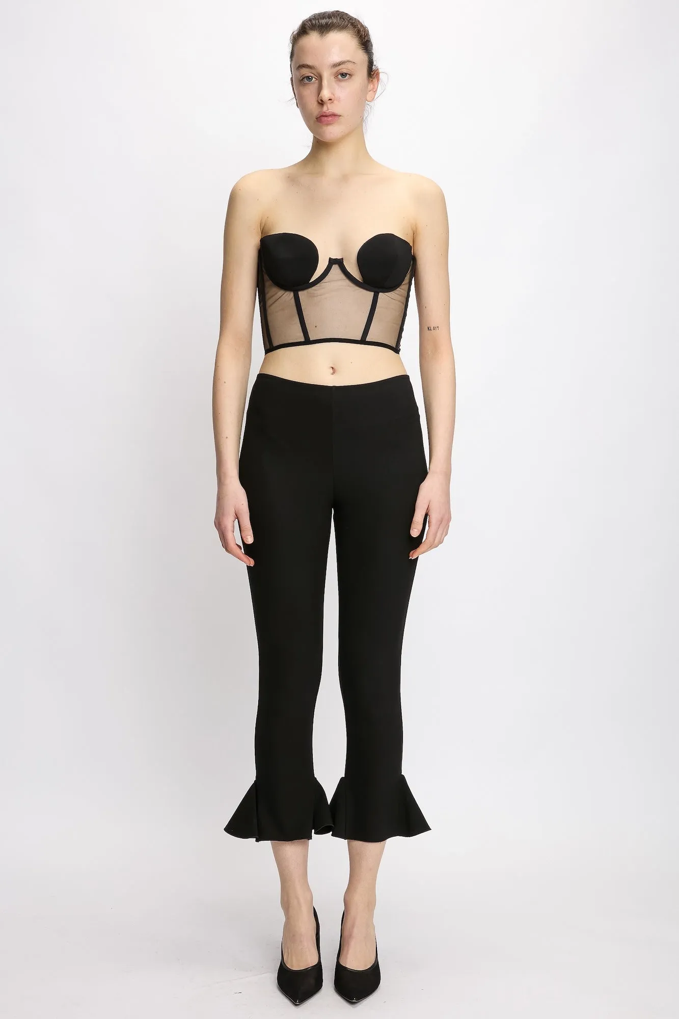 STRAPLESS CROPPED CORSET sold by Nensi Dojaka