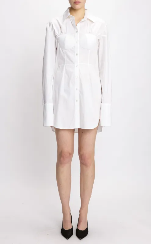 DELPHINE POPLIN CHEMISE DRESS made by Nensi Dojaka