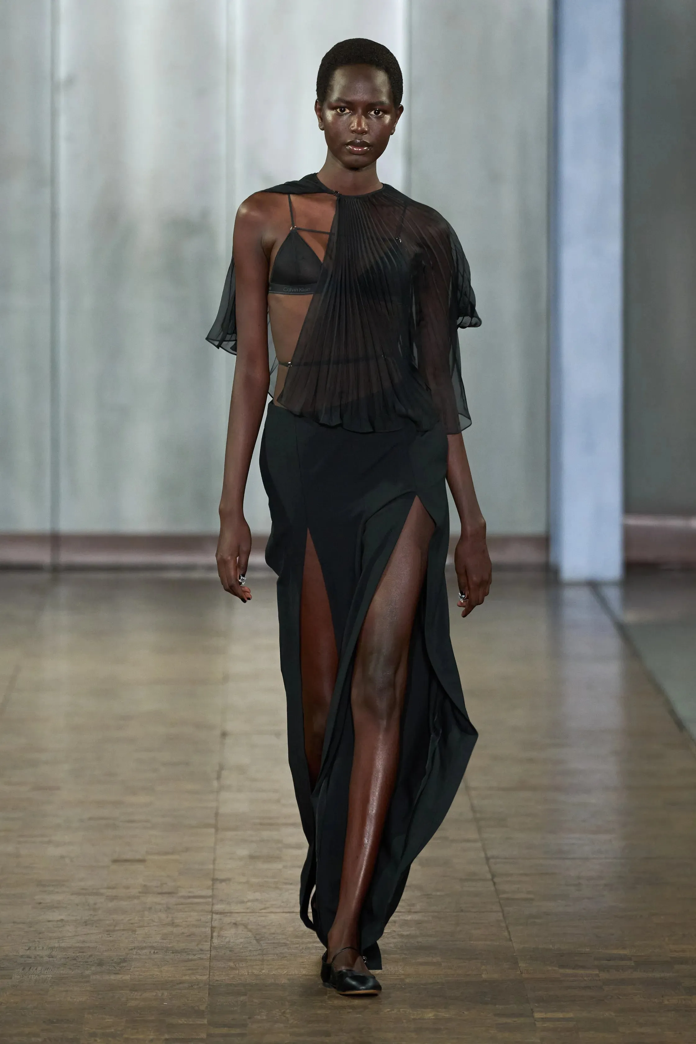 MERCY SEMI-SHEER PLEATED CAPE sold by Nensi Dojaka product image thumbnail 5