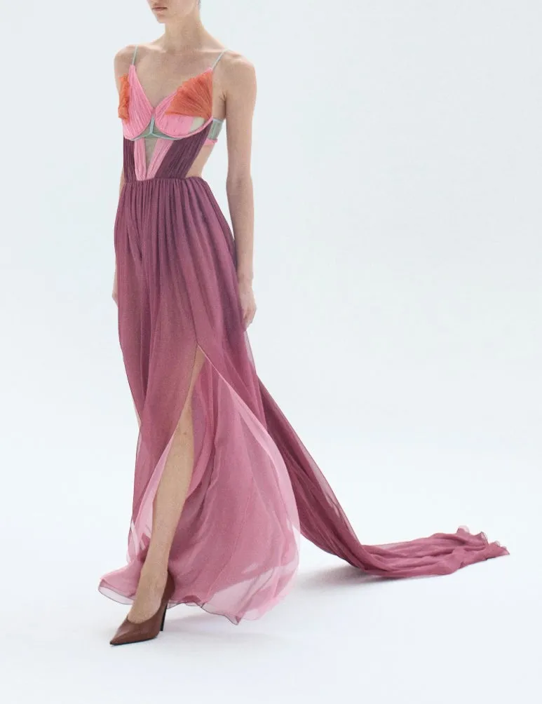 DAHLIA SILK CORSET GOWN sold by Nensi Dojaka product image thumbnail 4