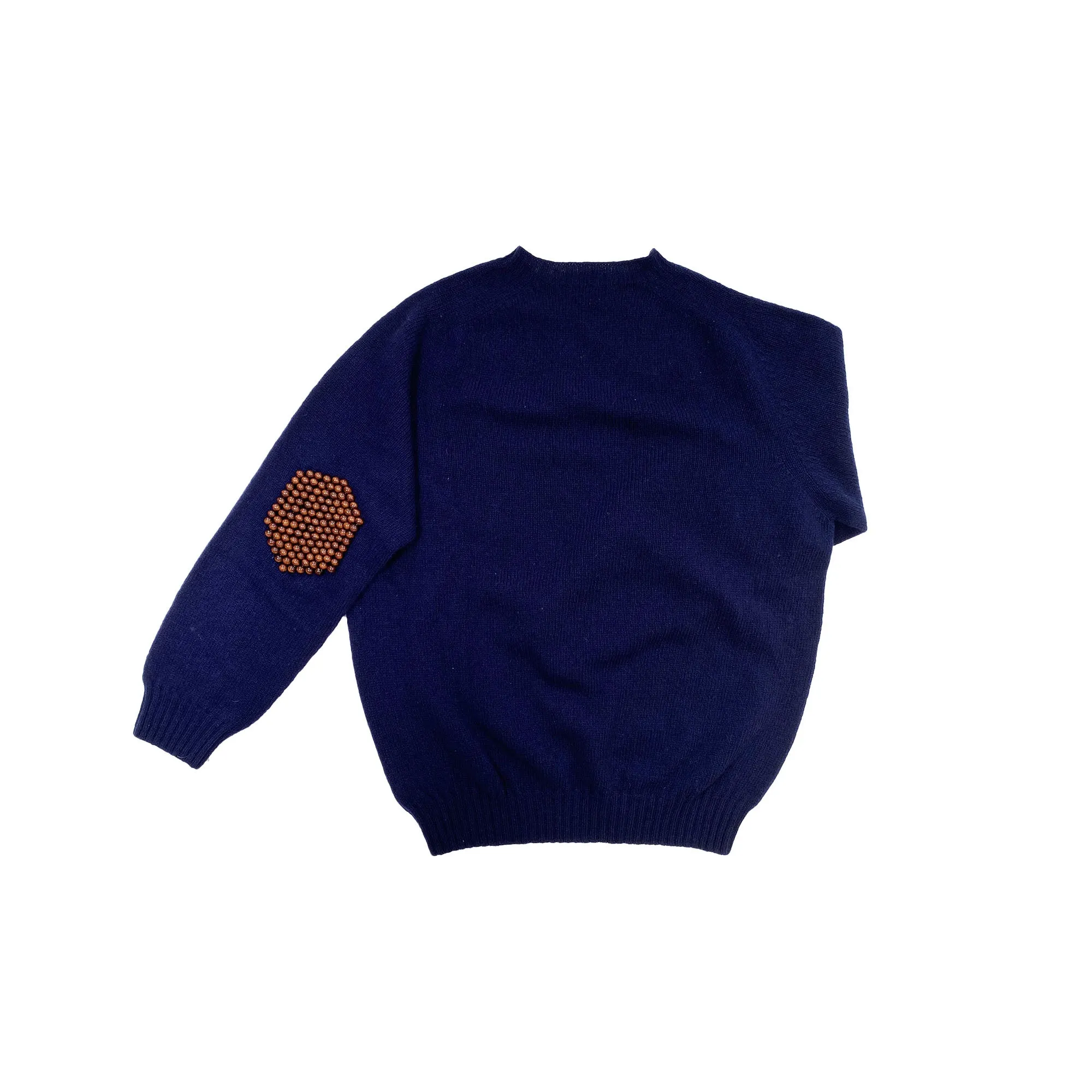 Nº75 Pearlpad Sweater Navy / Brown Wood sold by BLESS product image thumbnail 2