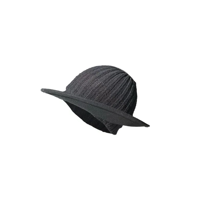 N°80 Hatcap Black Wool made by BLESS