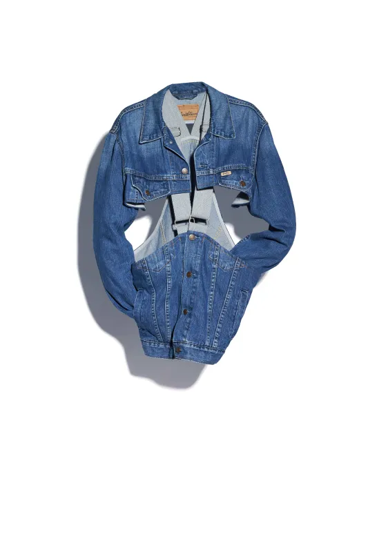 Demimoorebag Deux Pieces Denim made by BLESS