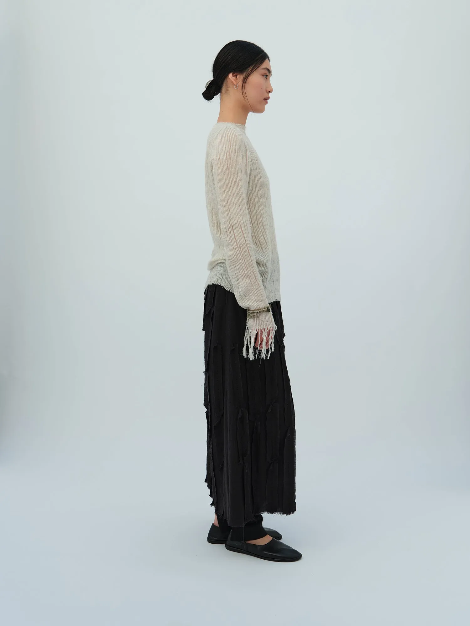 Fringed Long Sleeve Top sold by Noriha product image thumbnail 2