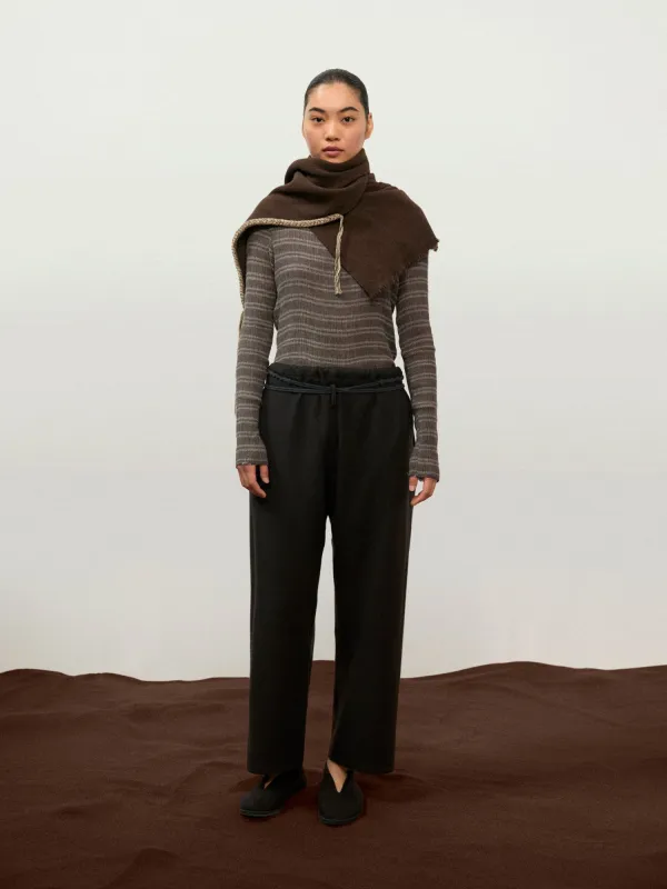 Nomad Braided Skinny Scarf made by Noriha