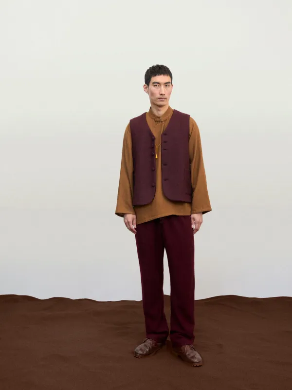 Classic Felt Vest made by Noriha