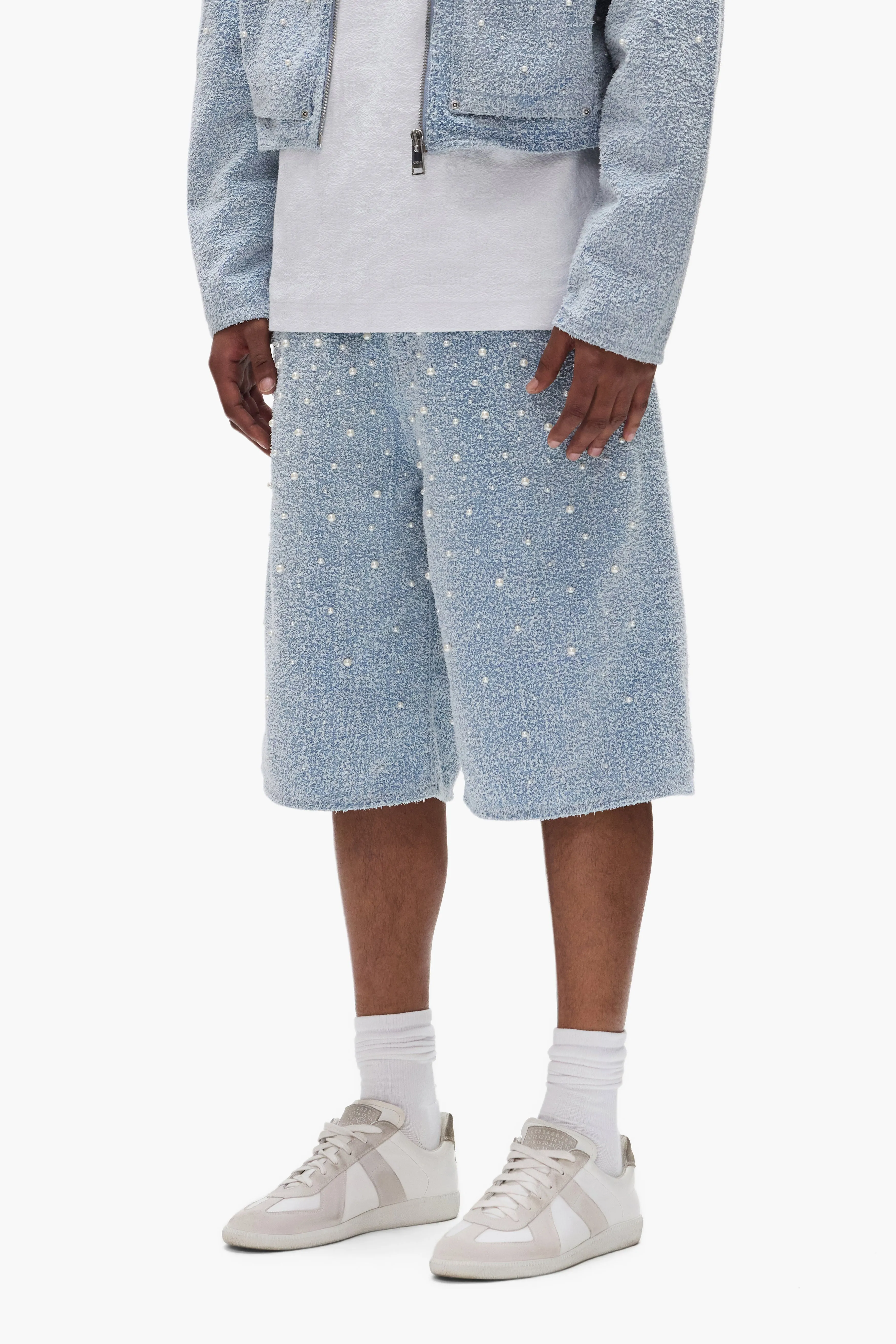 P070 Textured Pearl Shorts sold by PURPLE BRAND product image thumbnail 3