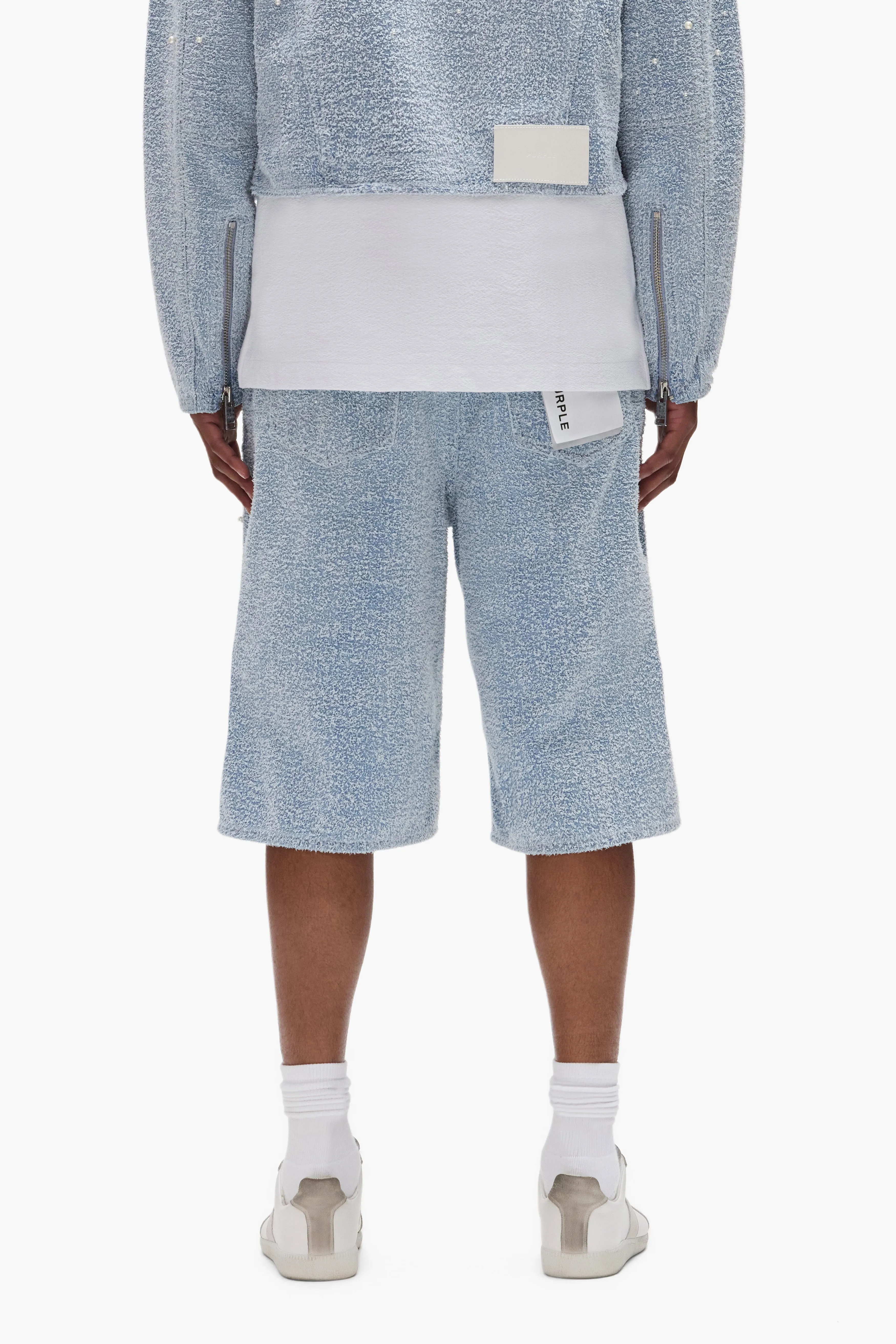 P070 Textured Pearl Shorts sold by PURPLE BRAND product image thumbnail 4
