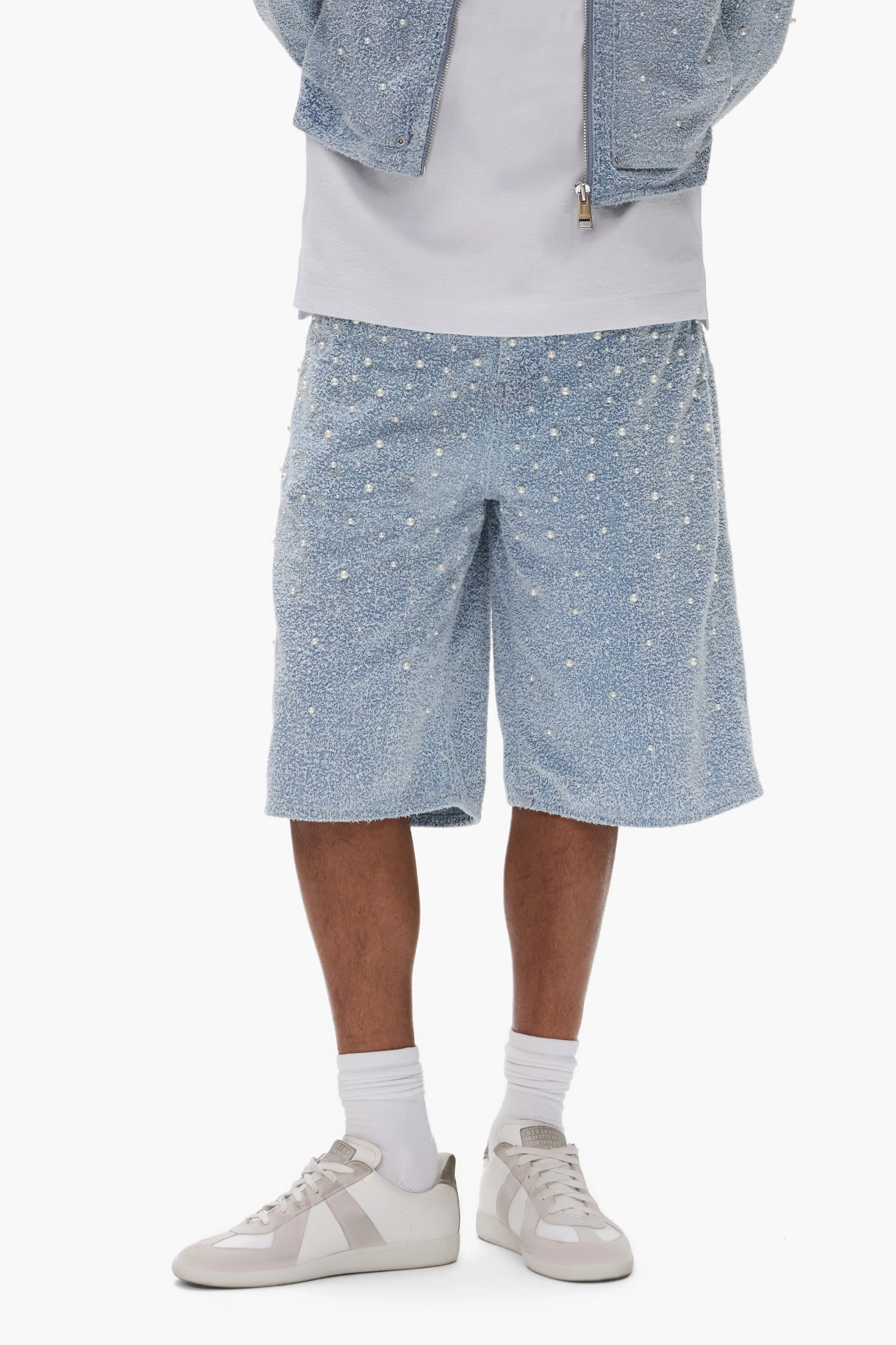 P070 Textured Pearl Shorts sold by PURPLE BRAND product image thumbnail 2