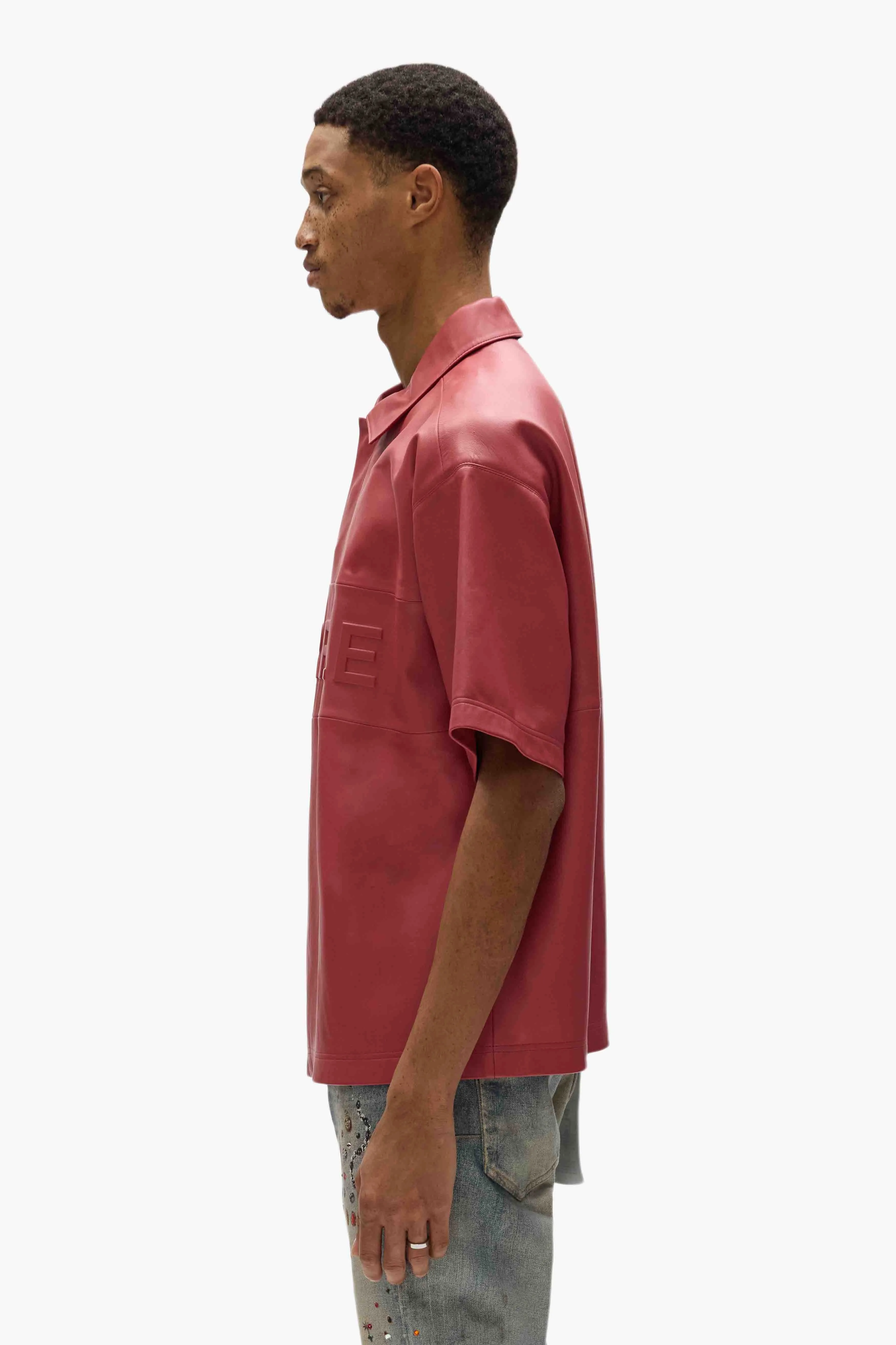 Leather Polo Shirt sold by PURPLE BRAND product image thumbnail 2