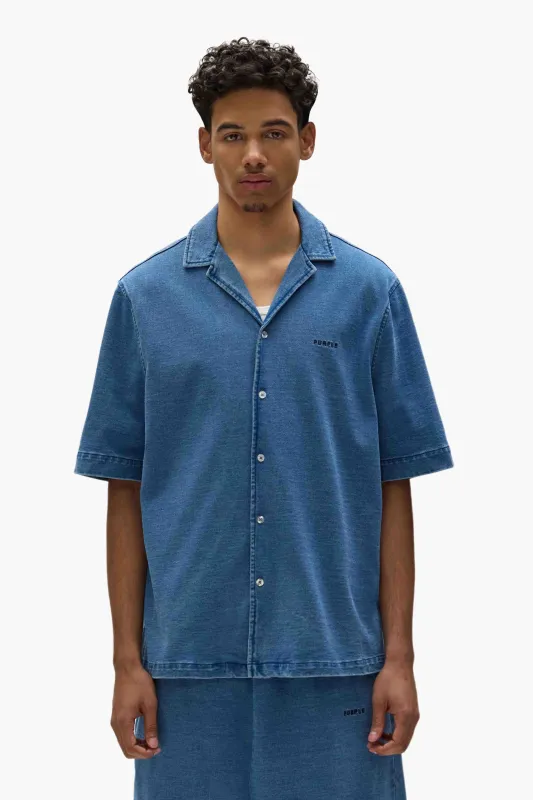 Knit Camp Shirt made by PURPLE BRAND