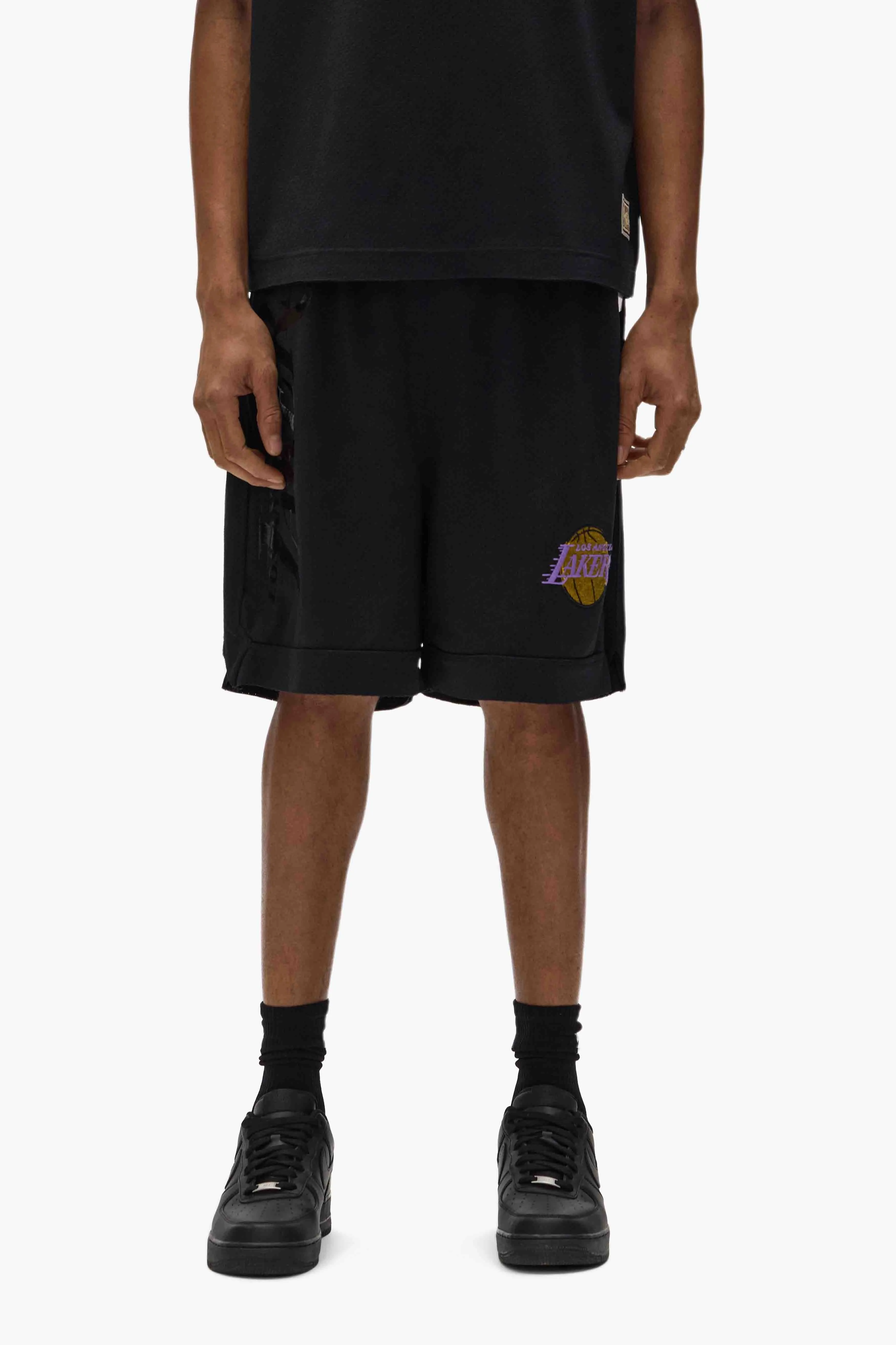 LA Lakers Mesh Shorts sold by PURPLE BRAND