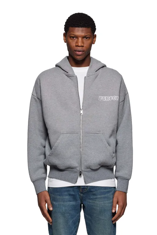 Gothic Wordmark Drip Zip Up Hoodie made by PURPLE BRAND