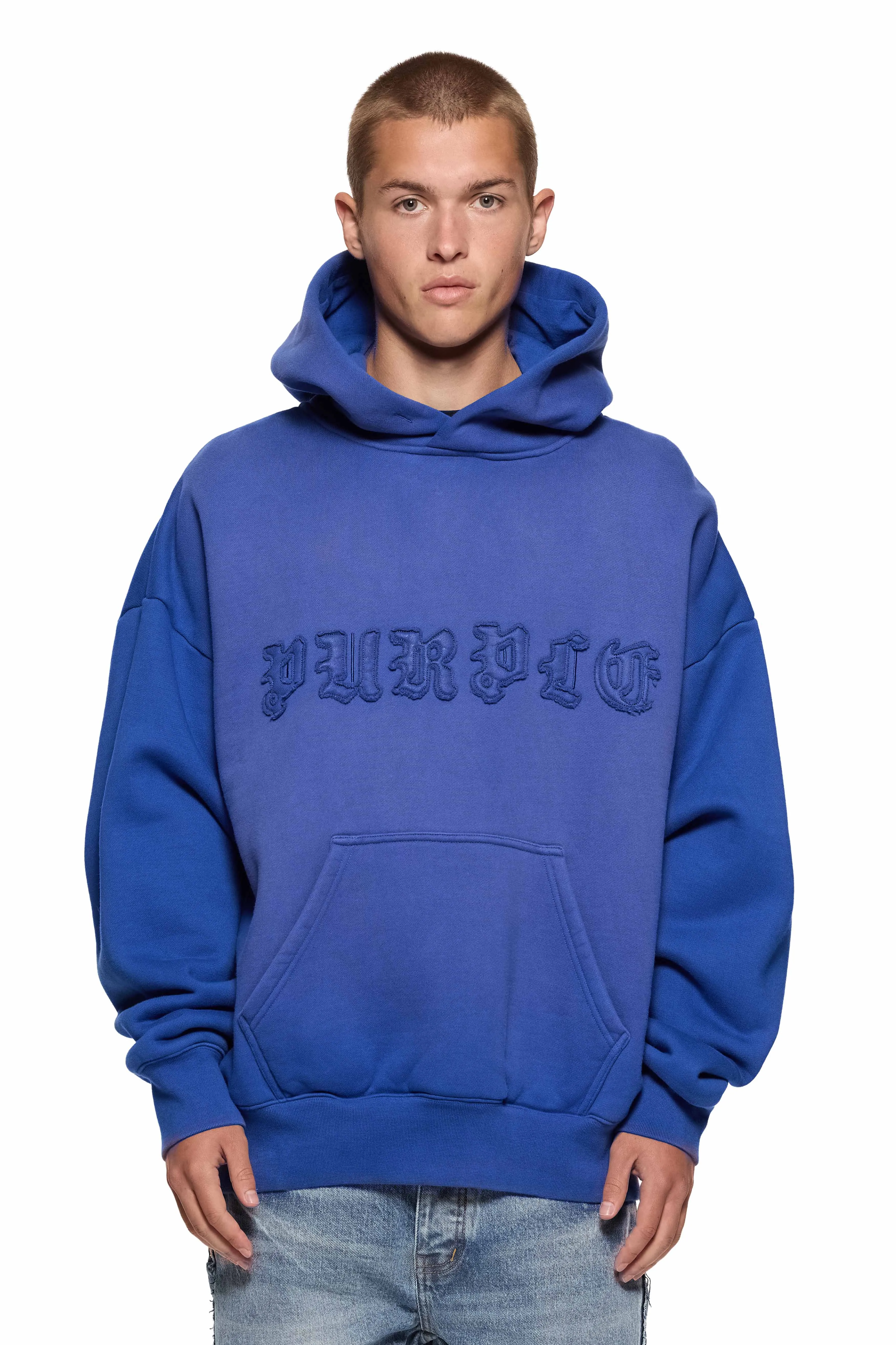 Gothic Applique Hoodie sold by PURPLE BRAND