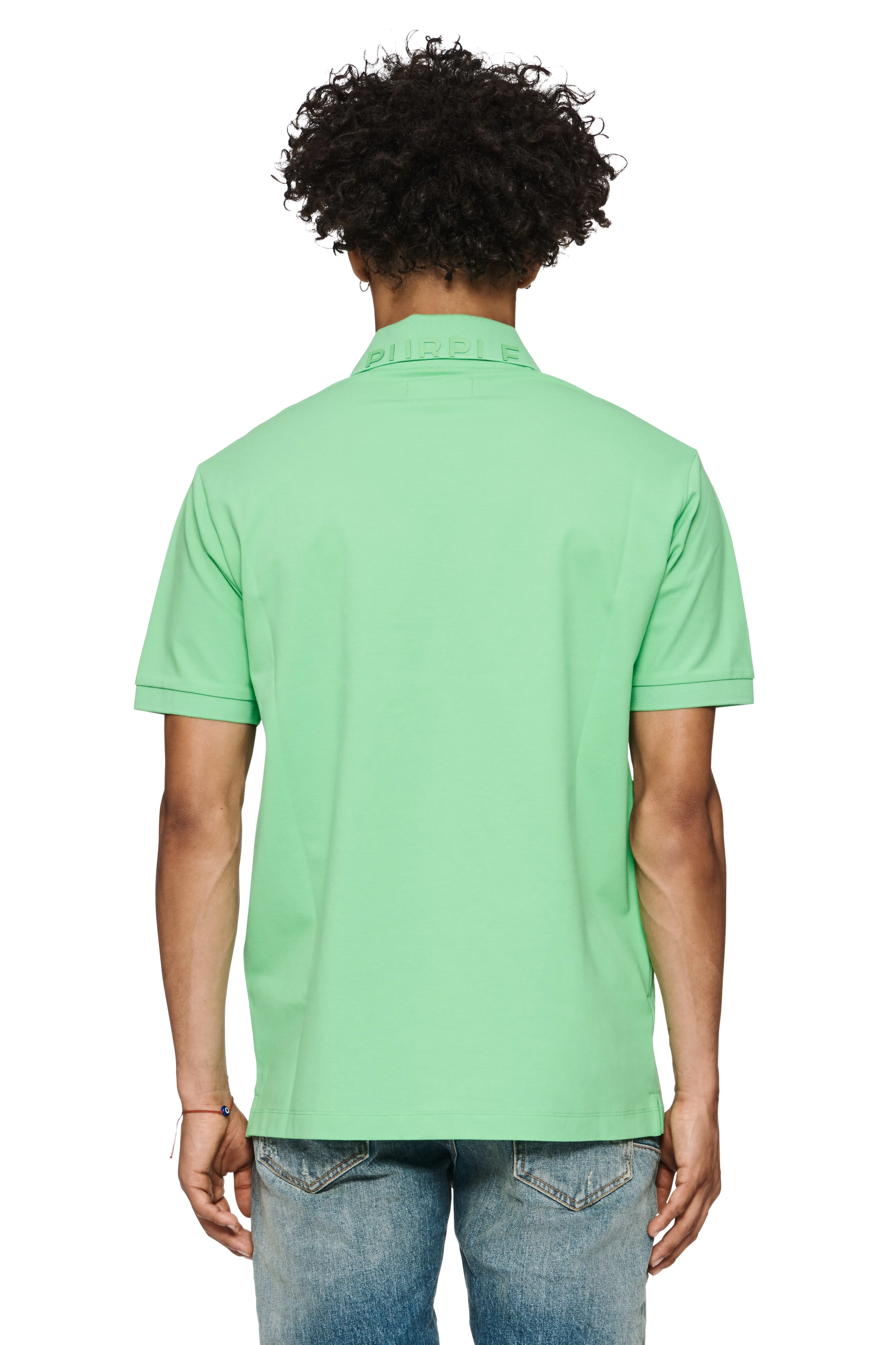 Pique Knit Polo sold by PURPLE BRAND product image thumbnail 2