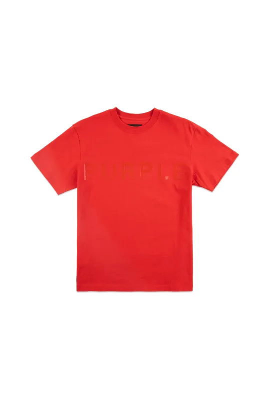 P101 RELAXED FIT TEE - Heavy Jersey Red made by PURPLE BRAND